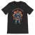 Retrofuturystyczna Koszulka Atompunk Pulp Icon - Robo-Worker -Black