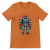 Retrofuturystyczna Koszulka Atompunk Pulp Icon - Robo-Worker -(USA) Burnt Orange