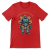 Retrofuturystyczna Koszulka Atompunk Pulp Icon - Robo-Worker -(USA) Canvas Red