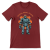 Retrofuturystyczna Koszulka Atompunk Pulp Icon - Robo-Worker -(USA) Cardinal Heather