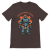 Retrofuturystyczna Koszulka Atompunk Pulp Icon - Robo-Worker -(USA) Dark Chocolate