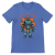 Retrofuturystyczna Koszulka Atompunk Pulp Icon - Robo-Worker (USA) 	Heather Columbian Blue