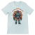 Retrofuturystyczna Koszulka Atompunk Pulp Icon - Robo-Worker (USA) Heather Ice Blue