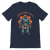 Retrofuturystyczna Koszulka Atompunk Pulp Icon - Robo-Worker (USA) Heather Midnight Navy