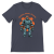 Retrofuturystyczna Koszulka Atompunk Pulp Icon - Robo-Worker (USA) Heather Navy