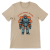 Retrofuturystyczna Koszulka Atompunk Pulp Icon - Robo-Worker (USA) Heather Tan