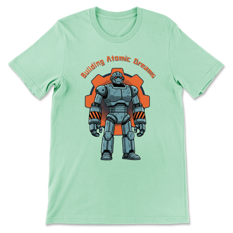 Retrofuturystyczna Koszulka Atompunk Pulp Icon - Robo-Worker (USA) Mint