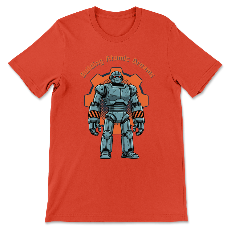 Retrofuturystyczna Koszulka Atompunk Pulp Icon - Robo-Worker (USA) Poppy