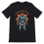 Retrofuturystyczna Koszulka Atompunk Pulp Icon - Robo-Worker (USA) Solid Black Blend