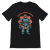 Retrofuturystyczna Koszulka Atompunk Pulp Icon - Robo-Worker (USA) Vintage Black