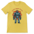 Retrofuturystyczna Koszulka Atompunk Pulp Icon - Robo-Worker (USA) Yellow