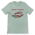 Retrofuturystyczna Koszulka Atompunk Pulp Icon - Fusion Car(USA) 	Heather Dusty Blue