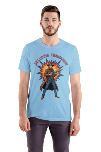 Retrofuturystyczna Koszulka Atompunk Pulp Icon - Space Cowboy