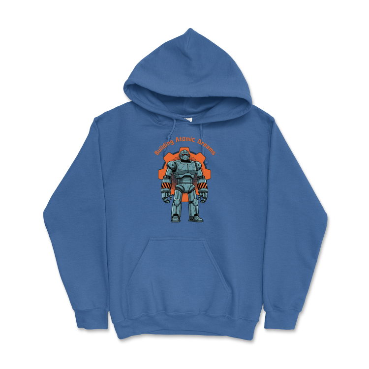 Retrofuturystyczna Bluza Atompunk Pulp Icon - Robo-Worker-Royal