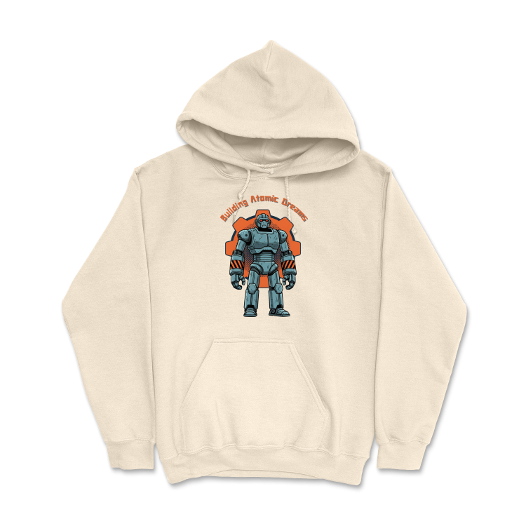 Retrofuturystyczna Bluza Atompunk Pulp Icon - Robo-Worker-Sand