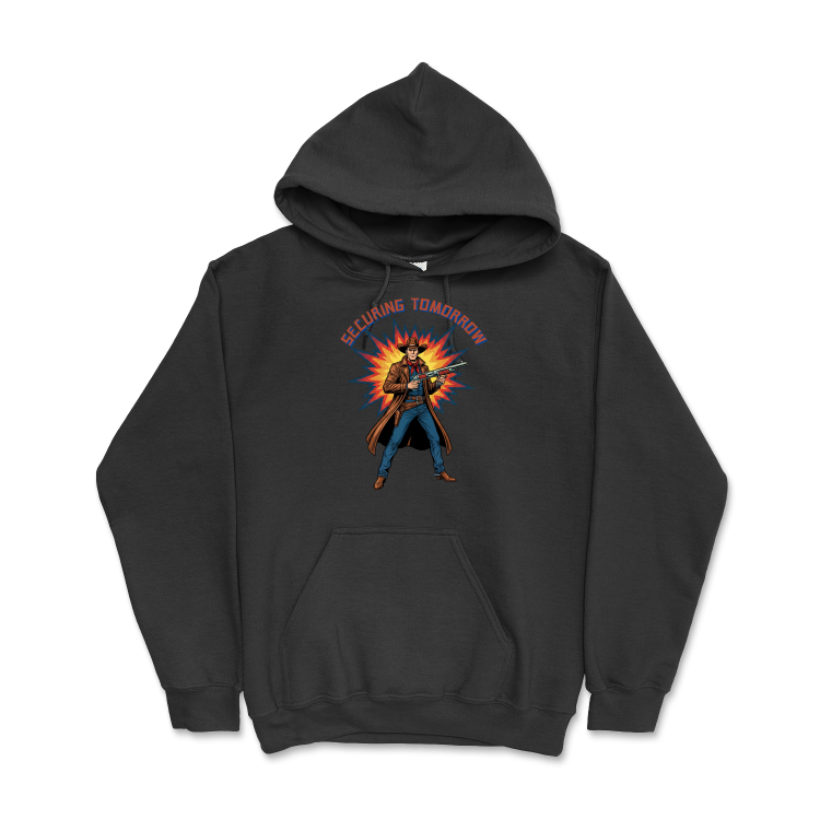 Retrofuturystyczna Bluza Atompunk Pulp Icon - Space Cowboy -Black