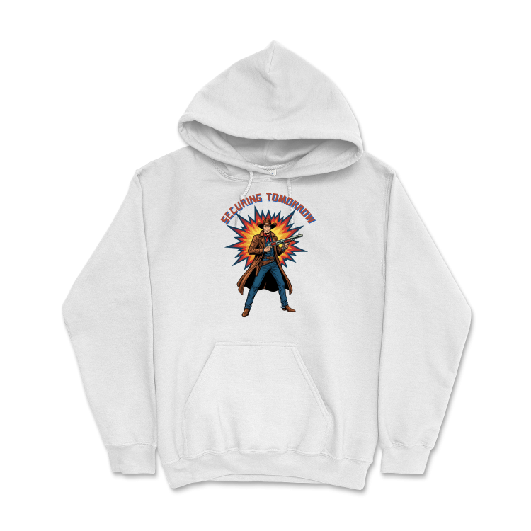 Retrofuturystyczna Bluza Atompunk Pulp Icon - Space Cowboy -White