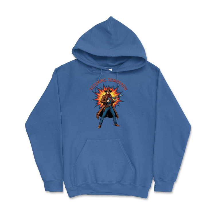Retrofuturystyczna Bluza Atompunk Pulp Icon - Space Cowboy -Royal