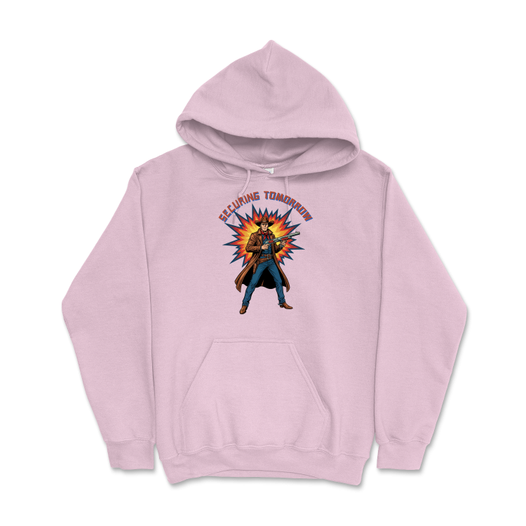 Retrofuturystyczna Bluza Atompunk Pulp Icon - Space Cowboy -Light Pink