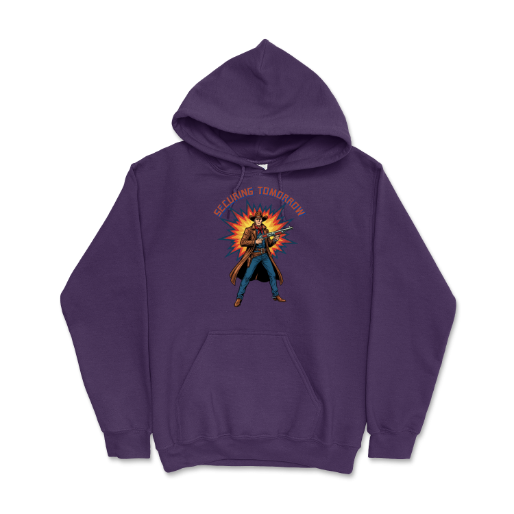 Retrofuturystyczna Bluza Atompunk Pulp Icon - Space Cowboy -Purple