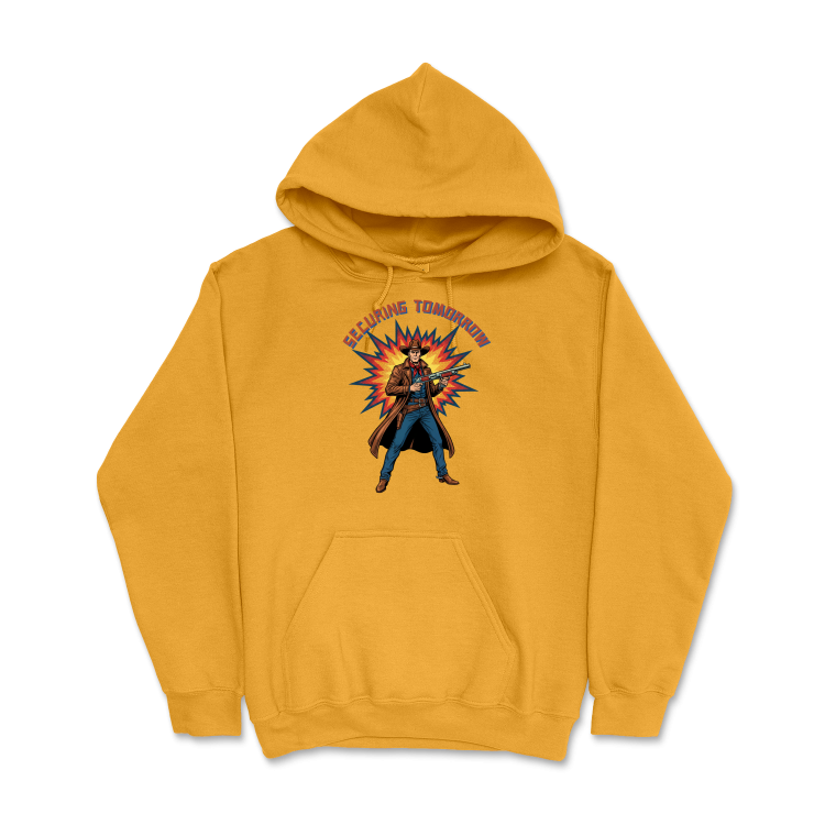 Retrofuturystyczna Bluza Atompunk Pulp Icon - Space Cowboy -Gold
