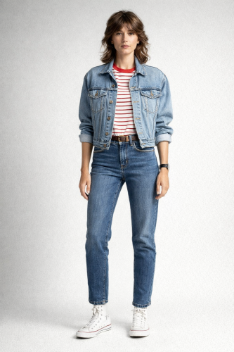 Damskie Spodnie Jeansowe Retro lata 80 - Basic Vintage Jeans  (1).png