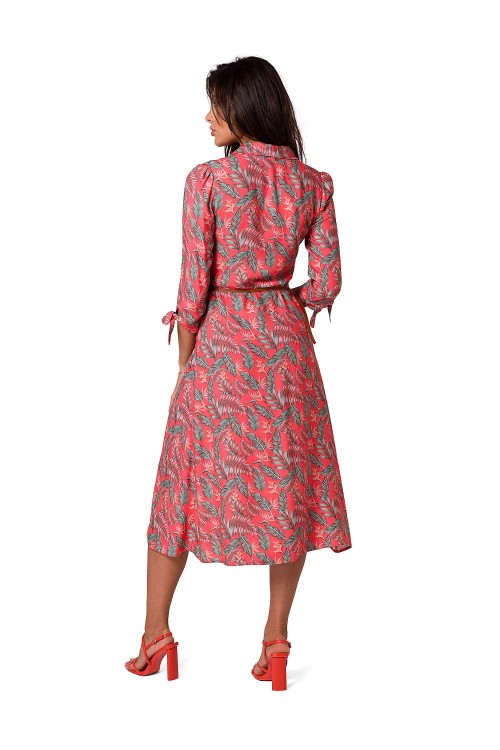 Różowa Sukienka Retro Lata 50 - Basic Home Dress  (2).jpg