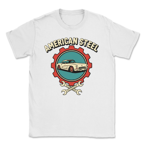 Koszulka Retro Highway Classic American Steel -White