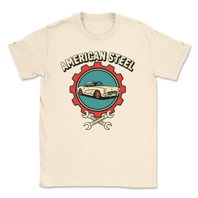 Koszulka Retro Highway Classic American Steel-Sand