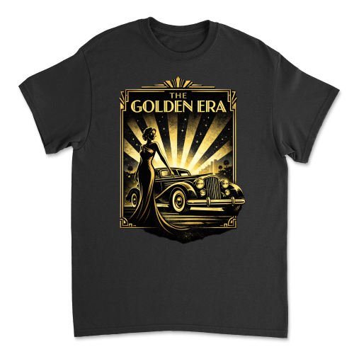 Koszulka Vintage The Golden Era-Black