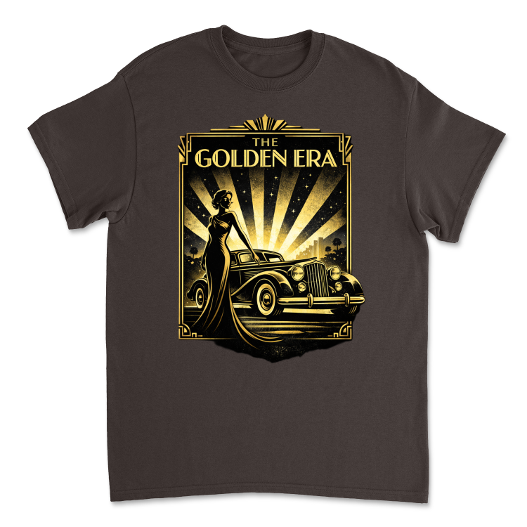 Koszulka Vintage The Golden Era-Dark Chocolate