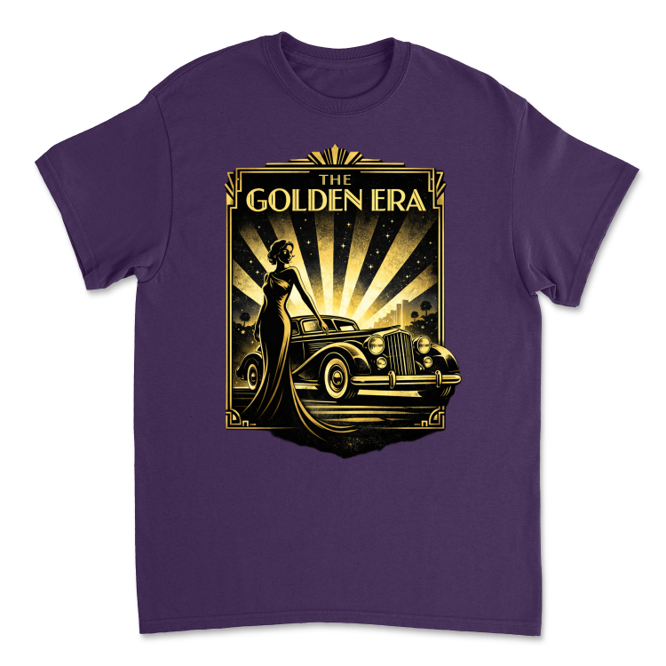 Koszulka Vintage The Golden Era-Purple