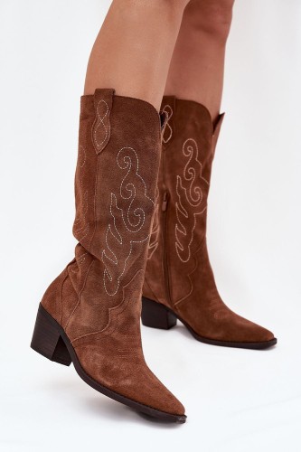 Damskie Buty Vintage Kozaki Boho Americana 1974 Freedom Brown (1).jpg