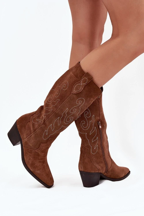Damskie Buty Vintage Kozaki Boho Americana 1974 Freedom Brown (3).jpg