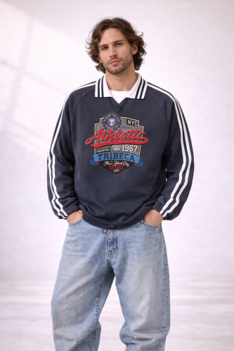 Bluza Retro Unisex Athletic 1993 New York Navy Blue (1).png