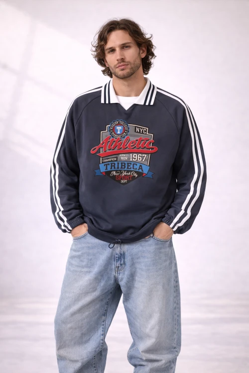 Bluza Retro Unisex Athletic 1993 New York Navy Blue (1).png