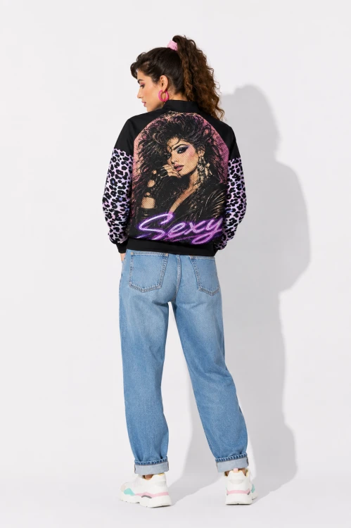 Vintage Bomber Jacket 1980s Style