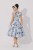 Błękitna sukienka Rockabilly Pin Up Sky Blue Flower (2).jpg