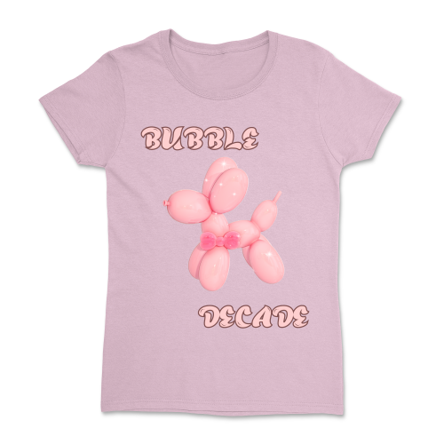 Koszulka Y2K Retro Bubble Decade. Light Pink
