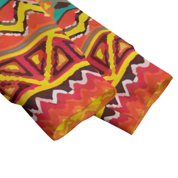 Hippisowska Psychodeliczna Bluza Interlock Flower Wave
