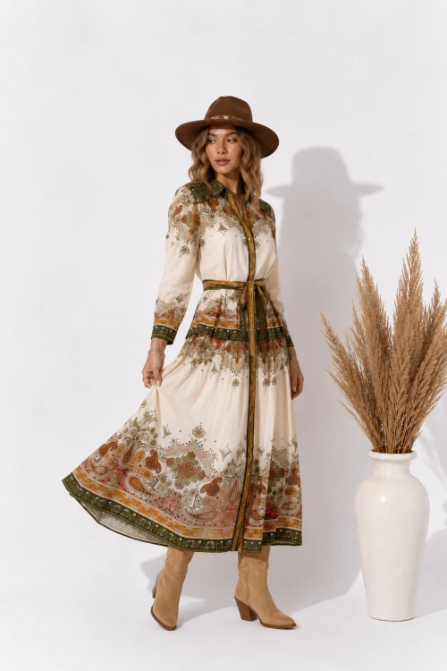 Sukienka Boho Lata 70 Gold American Land  (2).png